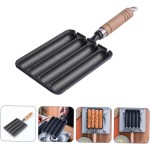 Mesin Sosis Rumah Tangga Cetakan Hot Dog Pengukus Anti Lengket dengan Cetakan Uap Tambahan untuk Memanggang dan Memasak dengan Mudah